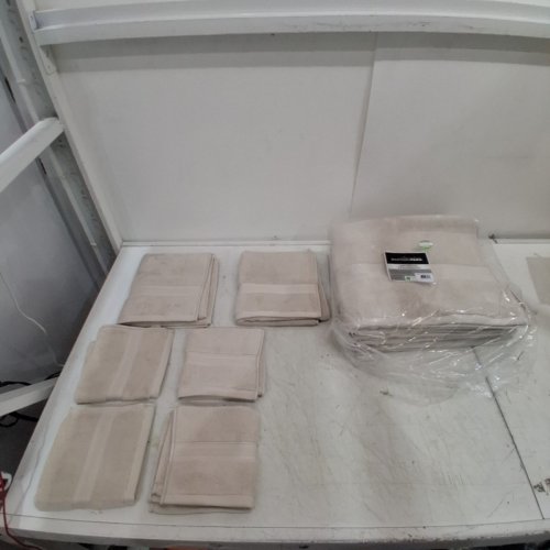 8PC MADISON PARK SIGNATURE 100% COTTON TOWEL SET - NATURAL (MODEL: MPS73-190) image 3