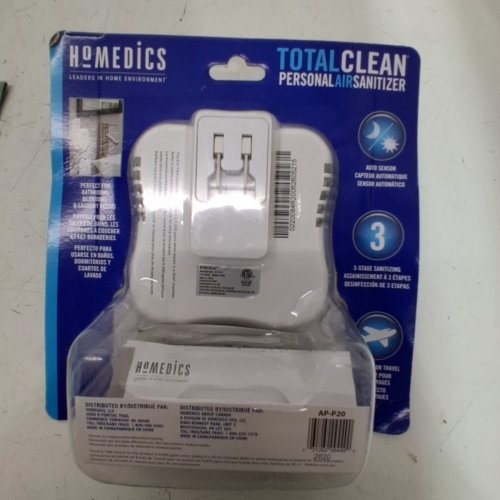 HOMEDICS TOTALCLEAN PERSONAL AIR SANITIZER - WHITE (MODEL: AP-P20) image 3