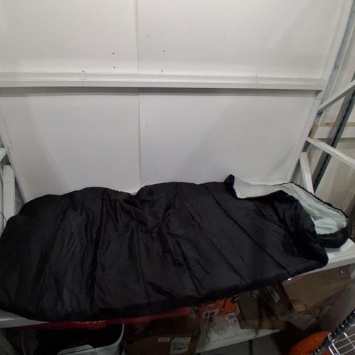 AMAZON BASICS CAMPING ESSENTIAL SLEEPING BAG - 84" X 31.5" - BLACK image 2