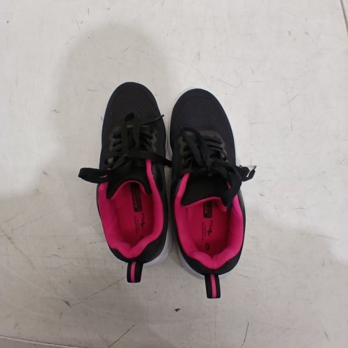 WOMEN'S ATHLETIC WORKS MEMORY FOAM ATHLETIC SHOES - SIZE 6 - BLACK, PINK AND WHITE image 3