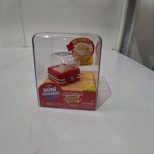 3PC ZURU MINI BRANDS MAGIC COOK KITCHEN POPCORN MAKER TOY - RED image 2