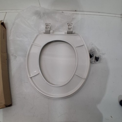 BEMIS ECONOMY PLASTIC ROUND TOILET SEAT - 17" - WHITE (MODEL: 730SLEC 000) image 3