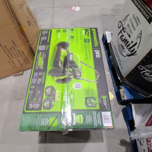 GREENWORKS SELF-PROPELLED LAWN MOWER WITH 1 EXTRA BLADE, BATTERY AND CHARGER INCLUDED - 80 V - 21" - GREEN (ITEM: 1660508) image 8