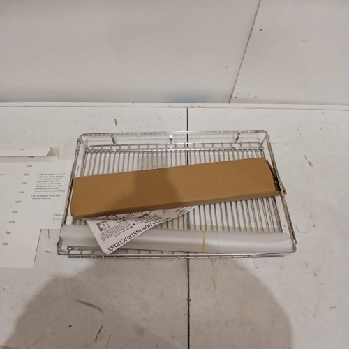 DPZM EXPANDABLE PULL OUT CABINET ORGANIZER - 17.1-28" X 22.5" X 3" - STAINLESS STEEL image 4