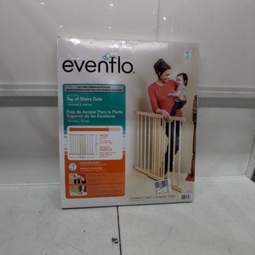 EVENFLO EXTRA TALL GATE - 32" X 30 - 48" - BROWN image 4