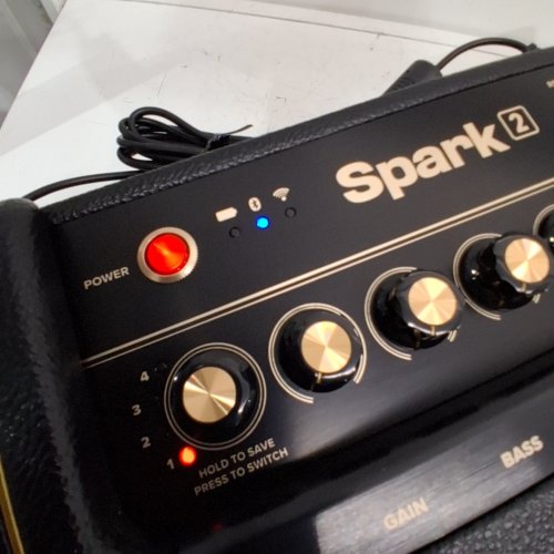 POSITIVE GRID SPARK 2 SMART GUITAR PRACTICE AMP AND BLUETOOTH SPEAKER WITH BUILT-IN LOOPER - 50W 15" X 8.5" X 7" - BLACK - (MODEL: SPARK 2) image 2