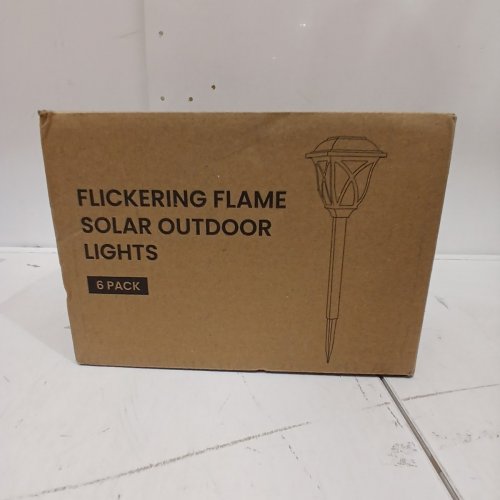 6PK GENERIC SOLAR PATHWAY LIGHTS - BLACK image 3