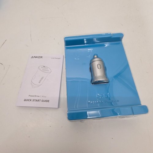 ANKER POWERDRIVE 2 ALLOY CAR CHARGER - 24W - SILVER (MODEL: A2727H41-1) image 2