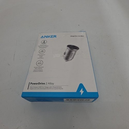 ANKER POWERDRIVE 2 ALLOY CAR CHARGER - 24W - SILVER (MODEL: A2727H41-1) image 3