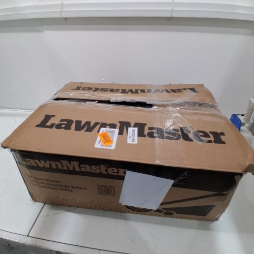 LAWNMASTER ENVIRONMENTALLY FRIENDLY MOTORLESS PUSH REEL LAWN MOWER - 18" - 5" BLADE - ORANGE (MODEL: LMRM1801) image 4