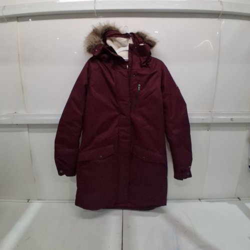 WOMEN'S COLUMBIA HOODED PARKA JACKET - MEDIUM - BURGUNDY image 3