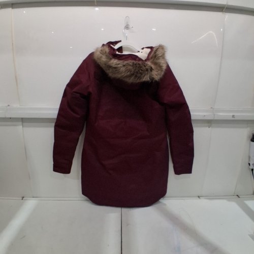 WOMEN'S COLUMBIA HOODED PARKA JACKET - MEDIUM - BURGUNDY image 4