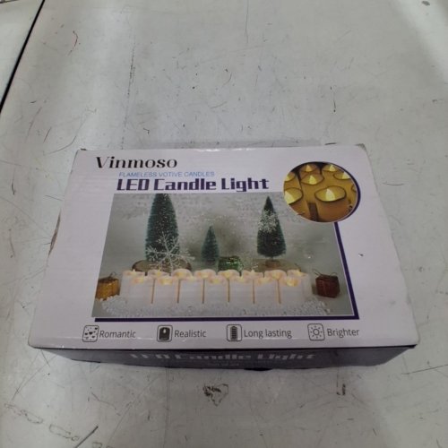 24PK VINMOSO FLAMELESS LED VOTIVE CANDLES - WHITE image 4