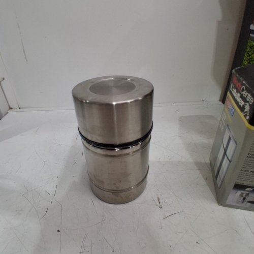 WORK CENTER L'ATELIER STAINLESS STEEL HOT/COLD VACUUM FOOD JAR THERMOS - 0.5L - STEEL image 3