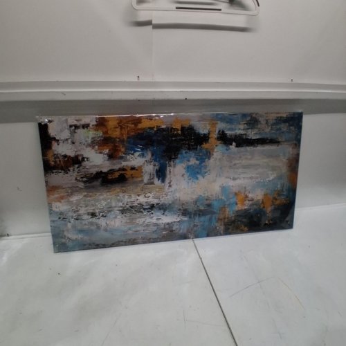 STYLISH ABSTRACT CANVAS WALL ART - 20" X 40" - MULTICOLOR image 2