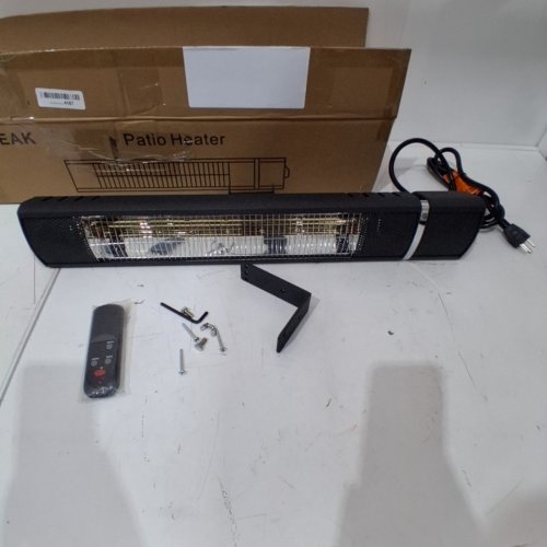 ZIPEAK OUTDOOR WATERPROOF ELECTRIC PATIO HEATER - 1500W/110-120V - BLACK (MODEL: HB-1500R) image 3