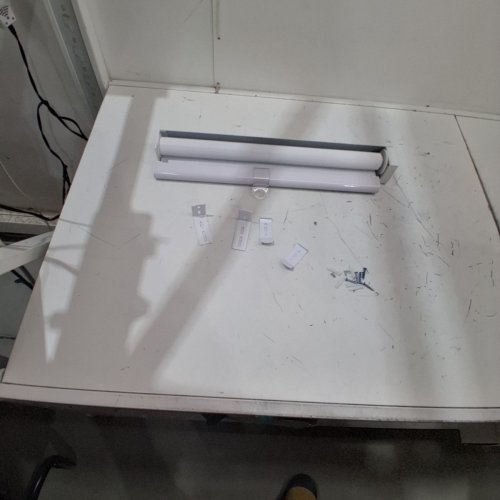 LUCKUP CORDLESS ZEBRA ROLLER SHADE - 20" X 48" - WHITE (MODEL: DZSTBML) image 2