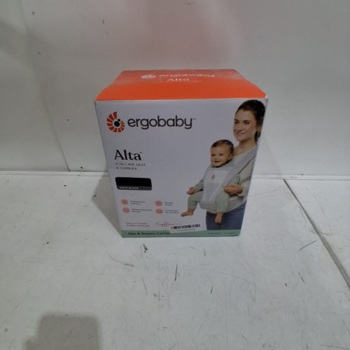 ERGOBABY ALTA HIP SEAT ALL-POSITION BREATHABLE MESH HIP SEAT AND CARRIER - 12-45LBS - ONYX BLACK image 4