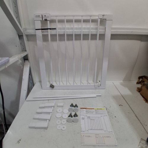 SAFETY FIRST ADJUSTABLE EASY INSTALL AND WALK THROUGH BABY SAFETY GATE - 29"- 38" X 28" - WHITE (MODEL: GA099CWHO1ZY) image 2