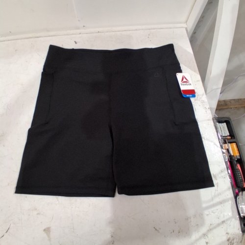 WOMEN'S REEBOK FITTED HIGHRISE SHORTS - XXL - BLACK (STYLE: RDW261SH01C012) image 2