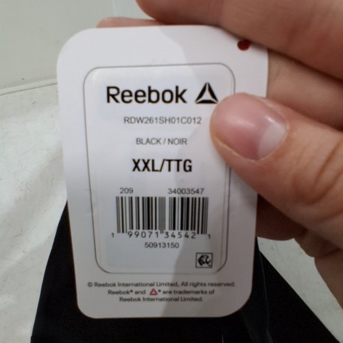 WOMEN'S REEBOK FITTED HIGHRISE SHORTS - XXL - BLACK (STYLE: RDW261SH01C012) image 3