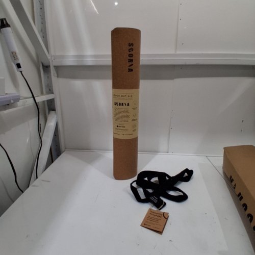 SCORIA CORK & NATURAL RUBBER YOGA MAT - 6.0 MM - 72" X 26" (STYLE: X-THICK MAT) image 4