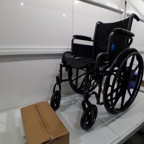 MEDLINE GUARDIAN K1 WHEELCHAIR - 16" - 300LB CAP - BLACK (MODEL: K1166N22S) image 3