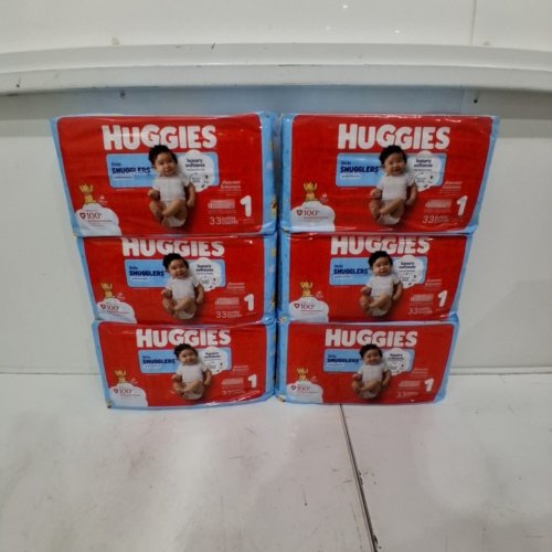 198PK HUGGIES LITTLE SNUGGLERS LUXURY SOFTNESS DISPOSABLE BABY DIAPERS - SIZE 1 image 2
