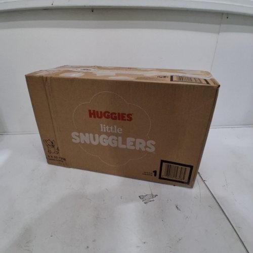 198PK HUGGIES LITTLE SNUGGLERS LUXURY SOFTNESS DISPOSABLE BABY DIAPERS - SIZE 1 image 3