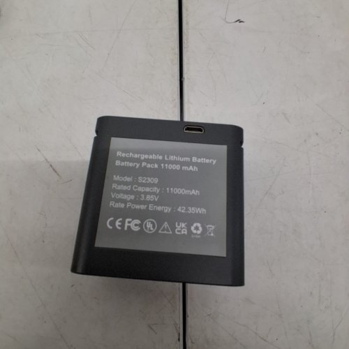 RECHARGEABLE LITHIUM HUNTING CAMERA BATTERY FOR SPYPOINT TRAIL CAMERAS - 3.85 V, 11000 MAH, 42.35WH - BLACK (MODEL: S2309) image 3