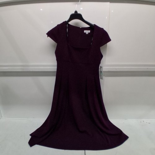 WOMEN'S CALVIN KLEIN CREPE CAP SLEEVE MIDI DRESS - SIZE 8 (MODEL: CD5C1JC4) image 2