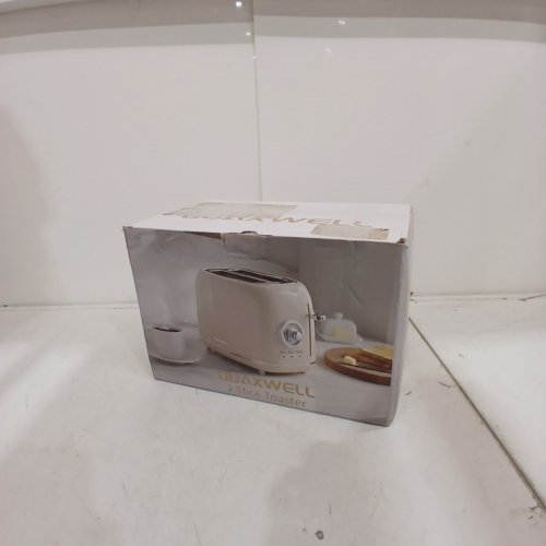 QUAXWELL RETRO 2 SLICE TOASTER - 120 V - 850W - WHITE / GOLD (MODEL: YK-988TB) image 4