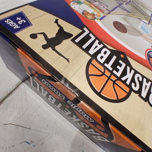 CHILDRENS INDOOR MAGIC SHOOT BASKETBALL BOARD- 50" X 26 X 13 - BLUE/YELLOW - (MODEL:ZG270-29) image 3
