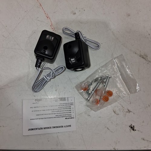 2PC CHAMBERLAIN REPLACEMENT SAFETY SENSORS FOR GARAGE DOOR KIT - BLACK (MODEL: 820CB) image 2