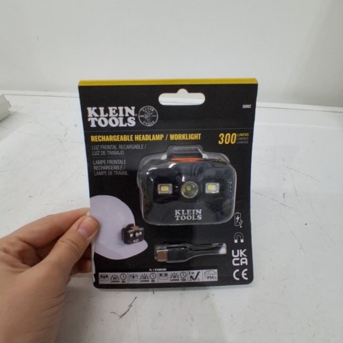 KLEIN TOOLS RECHARGE HEADLAMP FABRIC STRAP ALL DAY RUNTIME - 300 LUMENS - BLACK (MODEL:56062) image 2