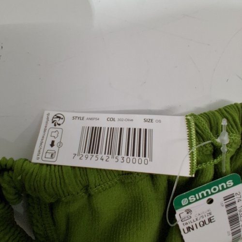 WOMEN'S GOTTEX AU NATURAL TUBULAR HIGH LEG LOW RISE BIKINI BOTTOM - O/S - OLIVE (STYLE: ANGP54) image 3
