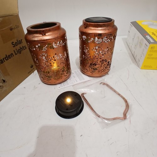 2PK OXYLED SOLAR GARDEN LIGHTS - COPPER (MODEL: DL-FG) image 4