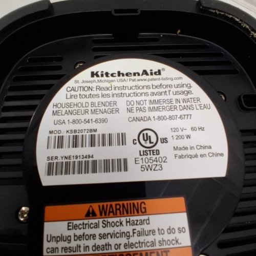 KITCHENAID PURE POWER BLENDER - 68OZ - 10 SPEEDS - MATTE BLACK (MODEL: KSB2072BM) image 7
