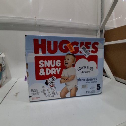 136PK HUGGIES DISNEY BABY SNUG AND DRY DISPOSABLE DIAPERS - SIZE 5 - 27 LBS+ image 2