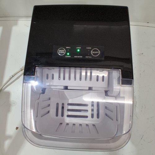 COUNTERTOP ICE MAKER WITH HANDLE AND SCOOP - 26LB - BLACK (MODEL: WBJ-10A) image 2