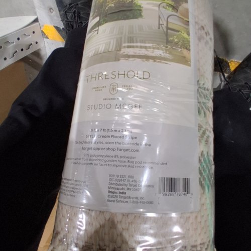 THRESHOLD OUTDOOR RUG - 5FT X 7FT - CREAM (MODEL : 009193321) image 2