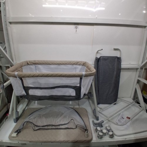 BEDSIDE SLEEPER 3-IN-1 BABY BASSINET ROCKER - FOR 0-5 MONTHS - GREY/BEIGE (MODEL: WW001) image 2