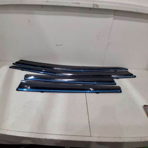 4PC CAR SIDE WINDOW WIND DEFLECTORS, NISSAN MURANO 2015-2026 - BLACK/SILVER image 2