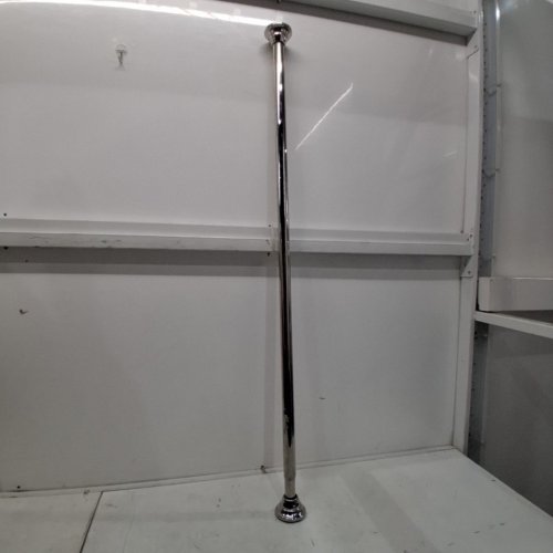 MOEN ADJUSTABLE TENSION STRAIGHT SHOWER CURTAIN ROD - 44"-72" - BRUSHED NICKEL/CHROME (MODEL: TR1000CH) image 2
