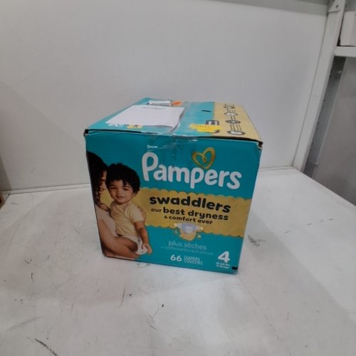 66PK PAMPERS SWADDLERS 100% LEAKPROOF BABY DIAPERS - SIZE 4 - 22-37 LBS image 4