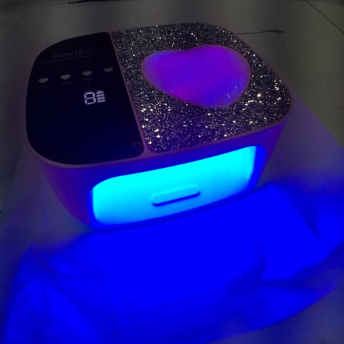 CORDLESS NAIL LAMP UV LIGHT - RECHARGEABLE, 4 TIMERS, PROFESSIONAL FAST CURING FOR ALL GEL NAILS - PINK (MODEL: SUN S30) image 2