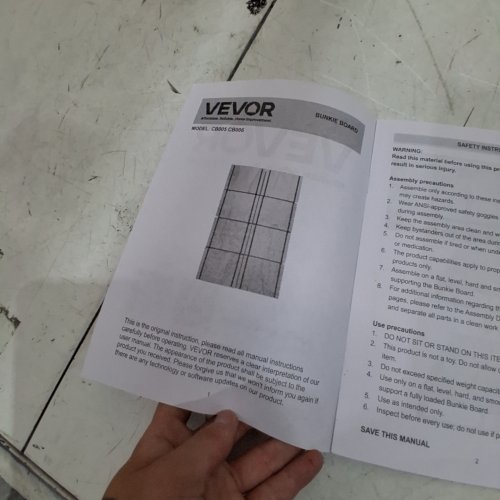 VEVOR FOLDABLE CONNECTED BUNKIE BOARD SLATS - FULL SIZE - WOOD (MODEL: CB005) image 4
