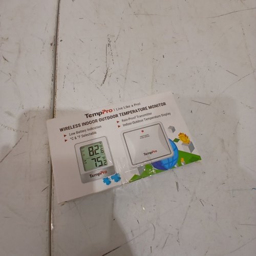 THERMOPRO WIRELESS INDOOR-OUTDOOR THERMOMETER - 500FT - WHITE - (MODEL:TP200B) image 5