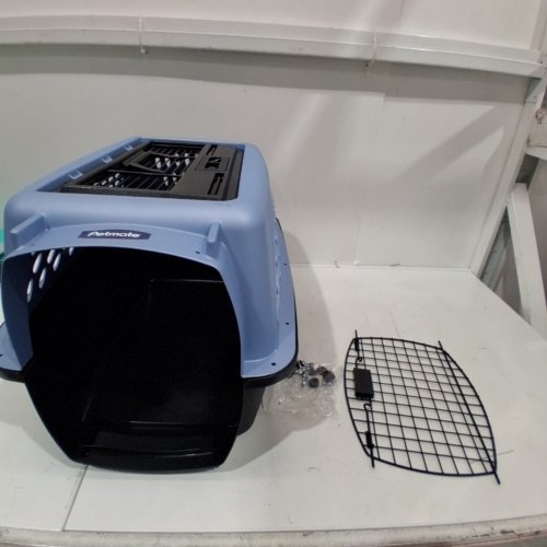 PETMATE PET PORTER FASHION DOG KENNEL - 24" -10-20LBS CAP- BLUE/BLACK-(MODEL:533509) image 2