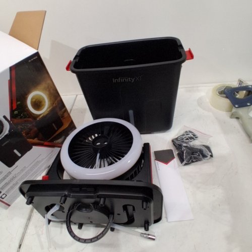 INFINITY X1 SOLAR MISTING FAN- 500LUMENS - BLACK (MODEL: 1985328) image 3